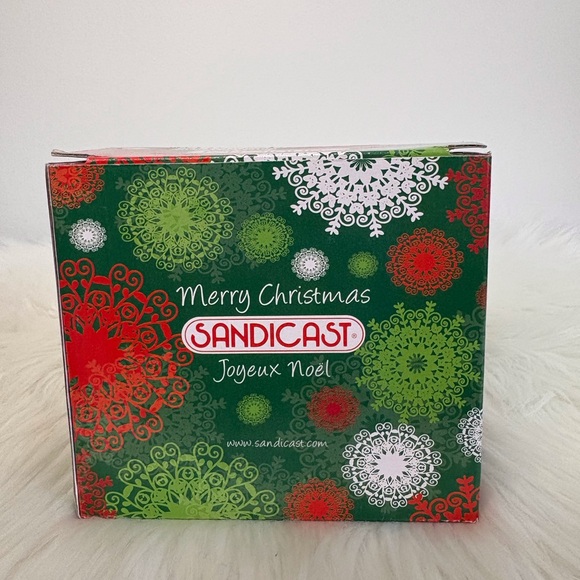 Festive Tan Cocker Spaniel Ornament with Red Santa Hat - Picture 4 of 6